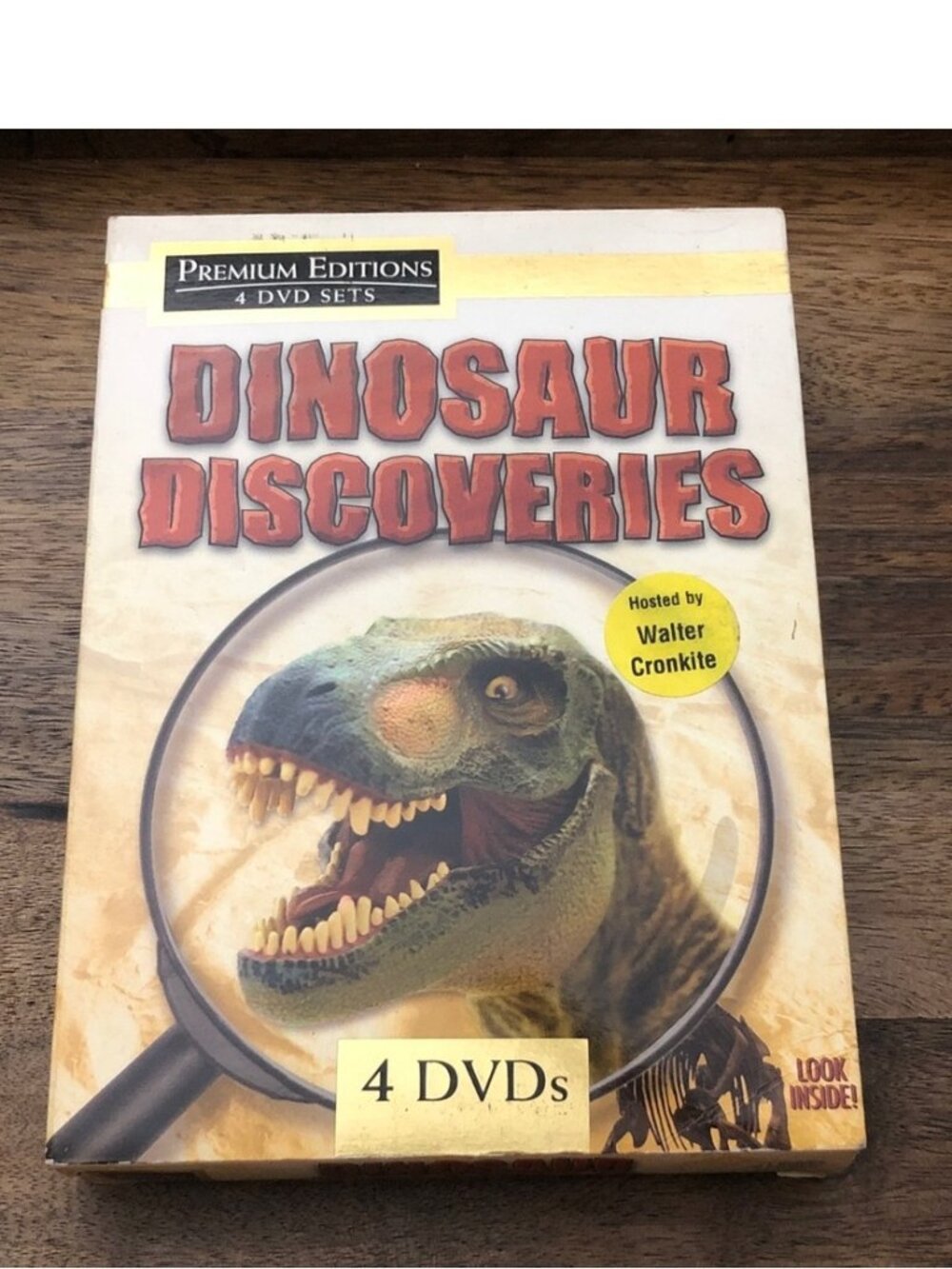 Dinosaur Discoveries (DVD, 2009, 4-Disc Set) New! Hosted by Walter Cronkite